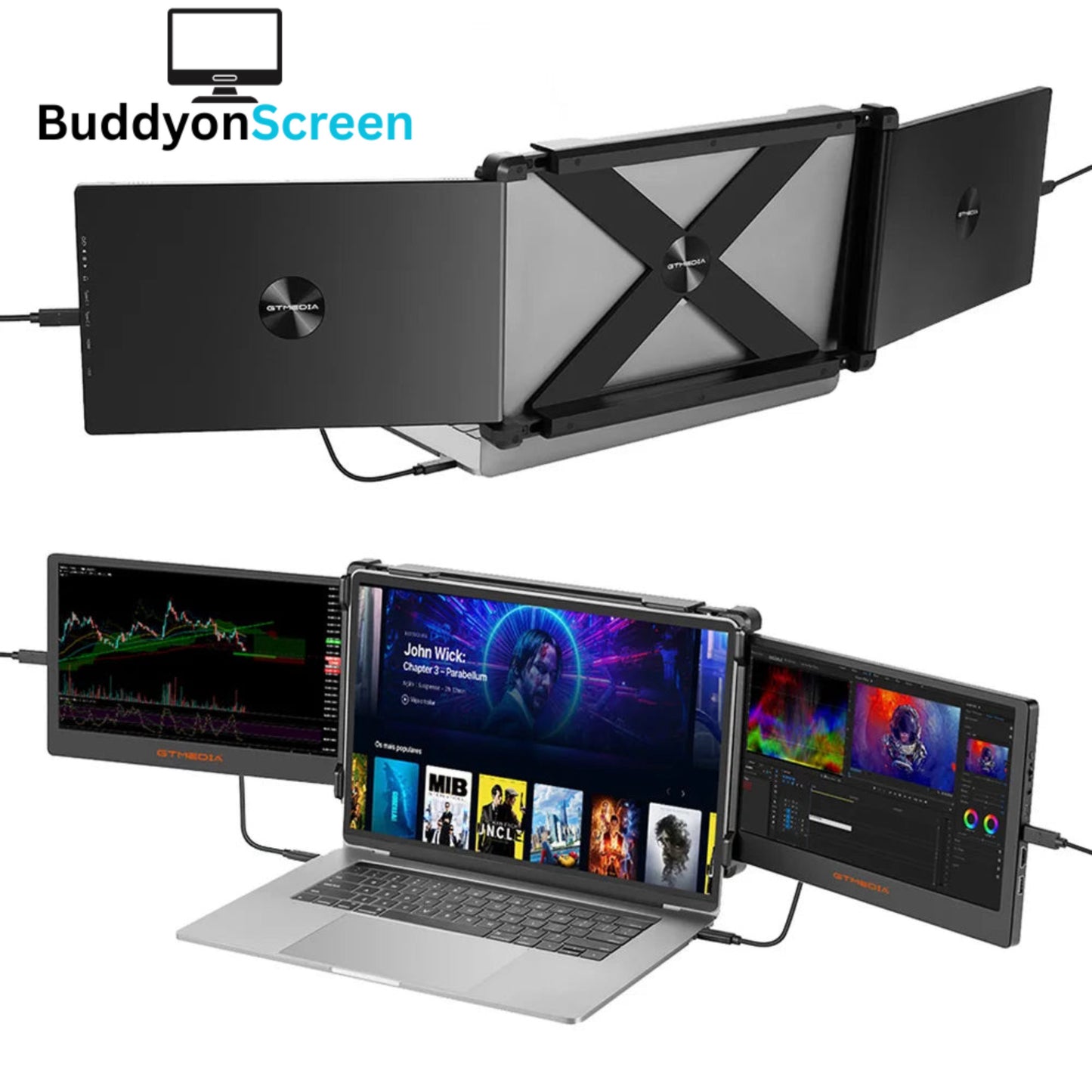 BuddyonScreen X2 (1920x1080) 11.6 Full-HD-IPS Displays